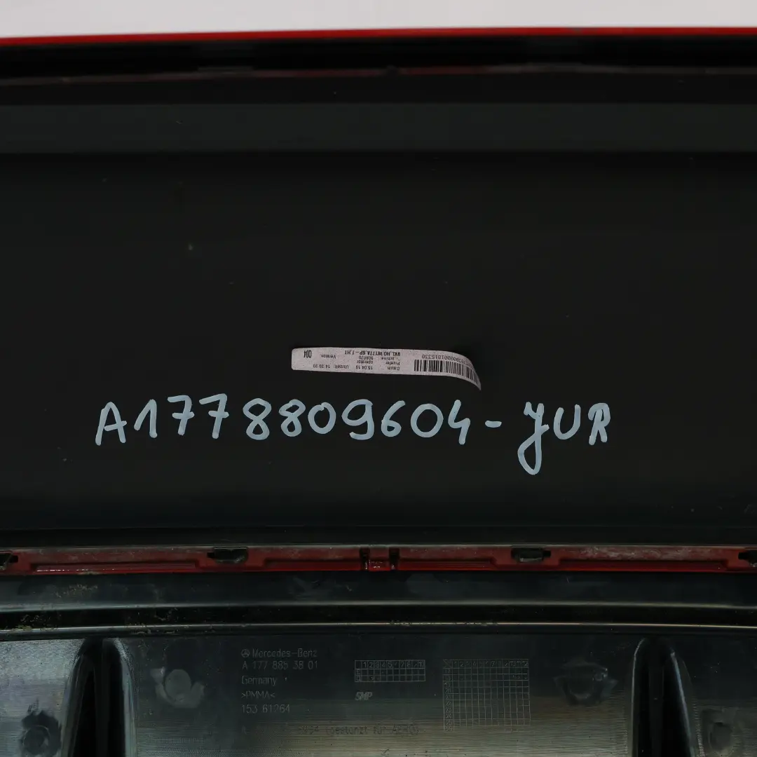 Zderzak Tylny AMG Jupiter Red Czerwony - 589 do Mercedes W177 o numerze A1778809604 Mercedes W177 Zderzak Tylny AMG Jupiter Red Czerwony - 589 - SKU A1778809604-JUR - Numer Części A1778809604