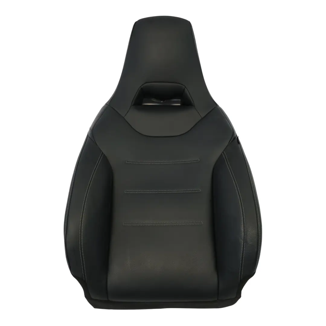 Mercedes W177 Front Seat Backrest Left N/S Cover Imitation Leather Black - SKU A1779108101 - Part number A1779108101