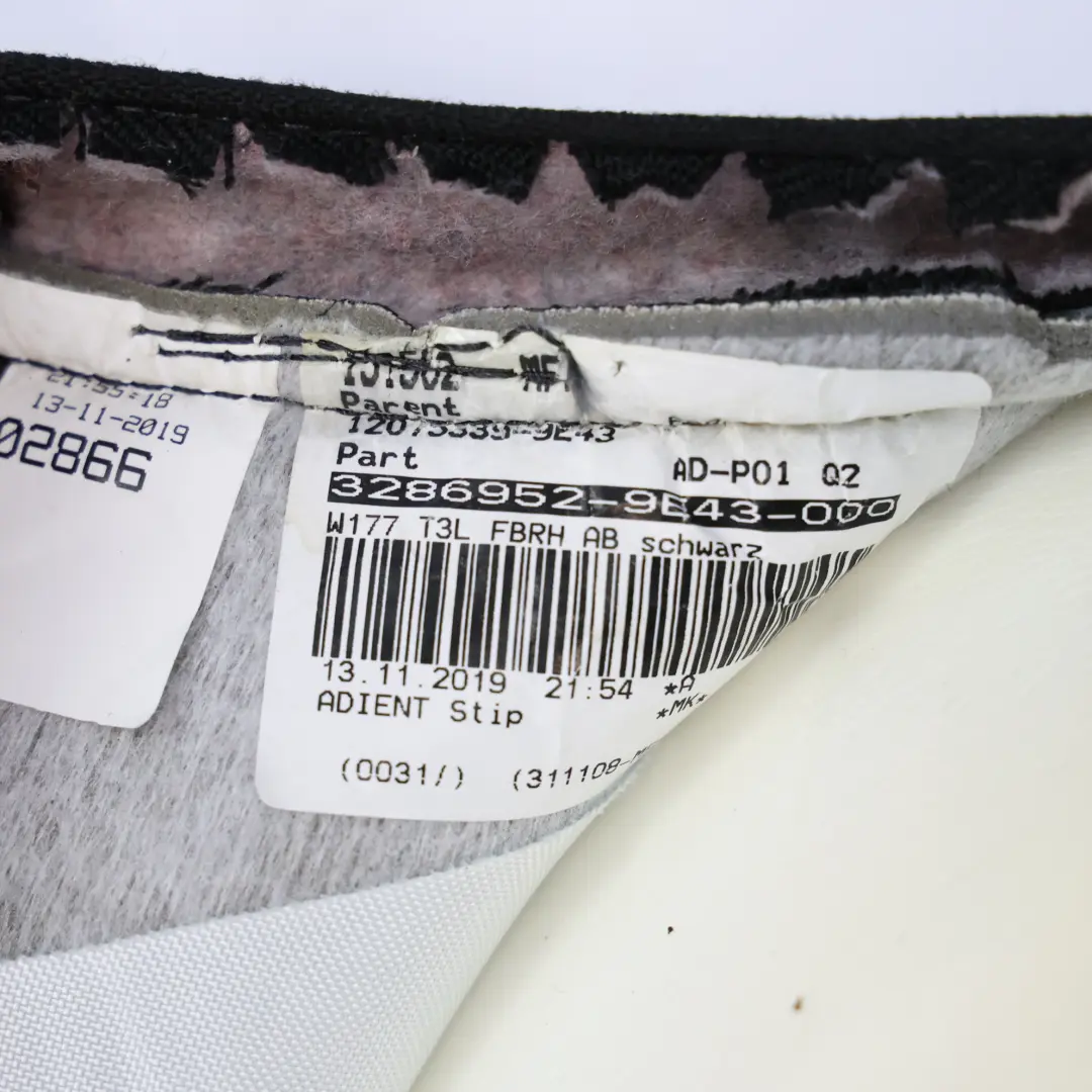 Oparcie Fotela Podgrzewane Skóra Czarne Prawy Przód do Mercedes C118 W177 o numerze A1779108201 Mercedes C118 W177 Oparcie Fotela Podgrzewane Skóra Czarne Prawy Przód - SKU A1779108201 - Numer Części A1779108201