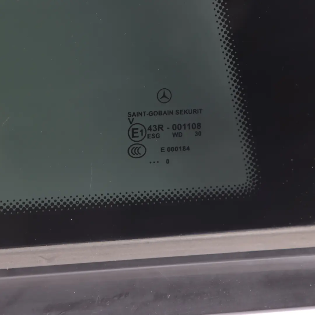 Mercedes CL203 Window Side Quarter Glass Rear Right O/S Tinted Tenorite Grey 755 - SKU A2036703054-TNG - Part number A2036703054