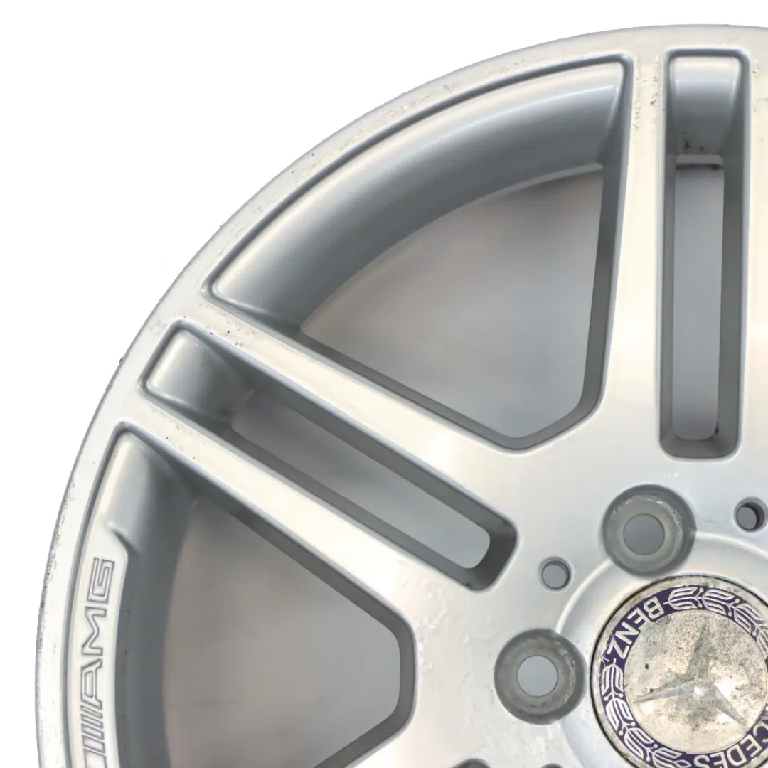 Double-Spoke Alloy Wheel Rim 17" ET:47 7,5J to Mercedes W204 AMG 6 with Part number A2044014502 Mercedes W204 AMG 6 Double-Spoke Alloy Wheel Rim 17" ET:47 7,5J - SKU A2044014502-8 - Part number A2044014502