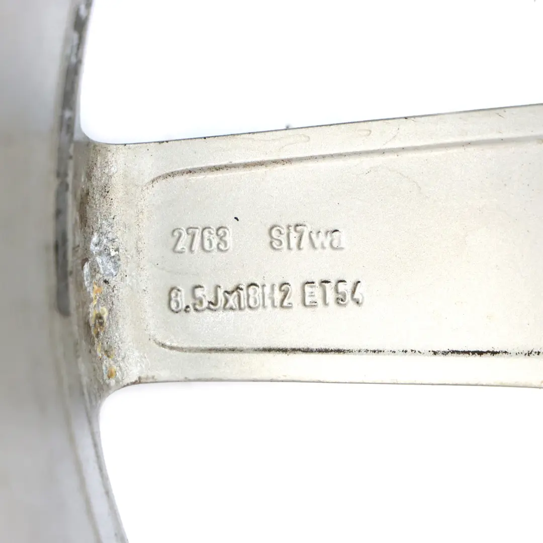 7-Spoke AMG Silver Rear Alloy Wheel Rim 18" 8,5J to Mercedes W204 with Part number A2044019902 Mercedes W204 7-Spoke AMG Silver Rear Alloy Wheel Rim 18" 8,5J - SKU A2044019902-4 - Part number A2044019902