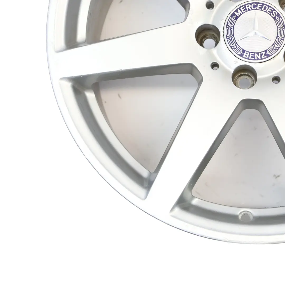 7-Spoke AMG Silver Rear Alloy Wheel Rim 18" 8,5J to Mercedes W204 with Part number A2044019902 Mercedes W204 7-Spoke AMG Silver Rear Alloy Wheel Rim 18" 8,5J - SKU A2044019902-4 - Part number A2044019902