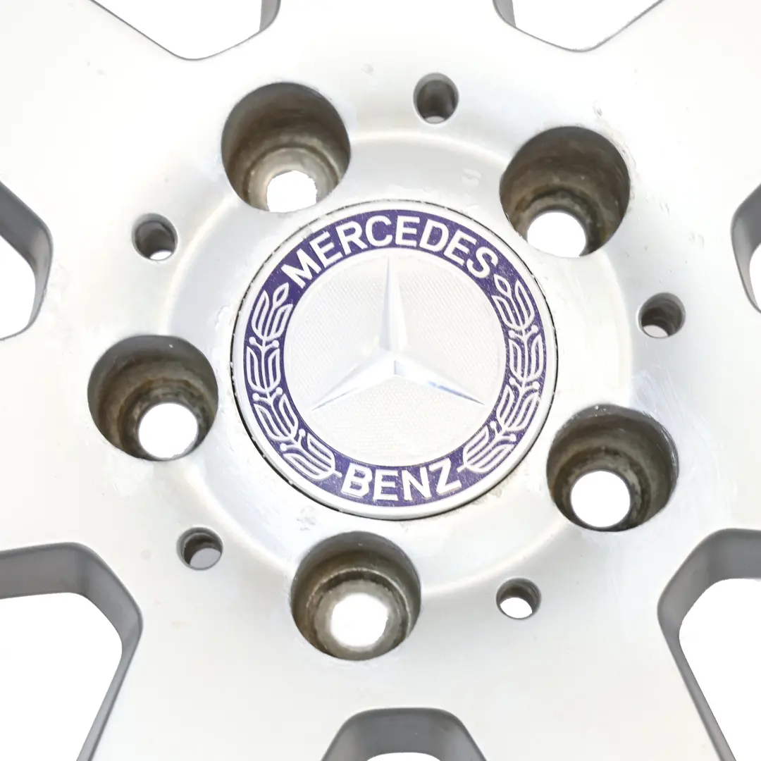 7-Spoke AMG Silver Rear Alloy Wheel Rim 18" 8,5J to Mercedes W204 with Part number A2044019902 Mercedes W204 7-Spoke AMG Silver Rear Alloy Wheel Rim 18" 8,5J - SKU A2044019902-4 - Part number A2044019902