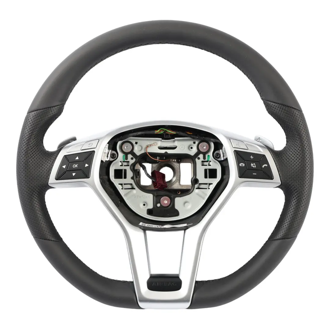  Steering Wheel Mercedes C207 W212 NEW Black Leather Sport Paddle Shift - SKU A2044605603-2 - Part number A2044605603