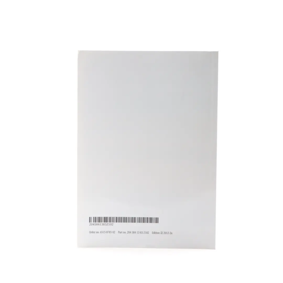Owner's Handbook Instructions Book Booklet to Mercedes C204 with Part number A2045841383 Mercedes C204 Owner's Handbook Instructions Book Booklet - SKU A2045841383 - Part number A2045841383