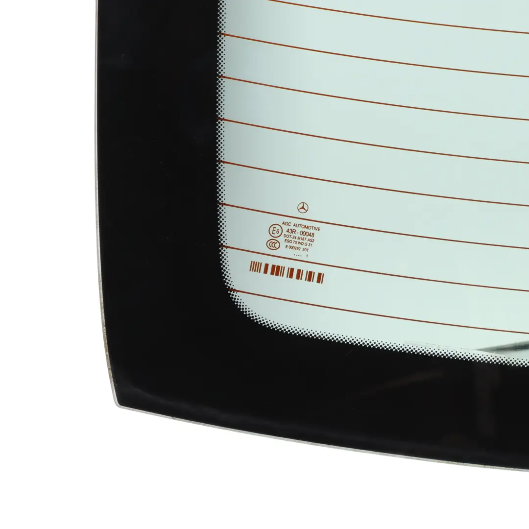 Mercedes W204 Window Glass Rear Boot Trunk Lid Tailgate Glazing AS2 Green - SKU A2046701580 - Part number A2046701580