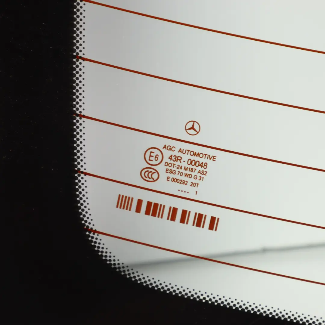 Window Glass Rear Boot Trunk Lid Tailgate Glazing AS2 Green to Mercedes W204 with Part number A2046701580 Mercedes W204 Window Glass Rear Boot Trunk Lid Tailgate Glazing AS2 Green - SKU A2046701580 - Part number A2046701580