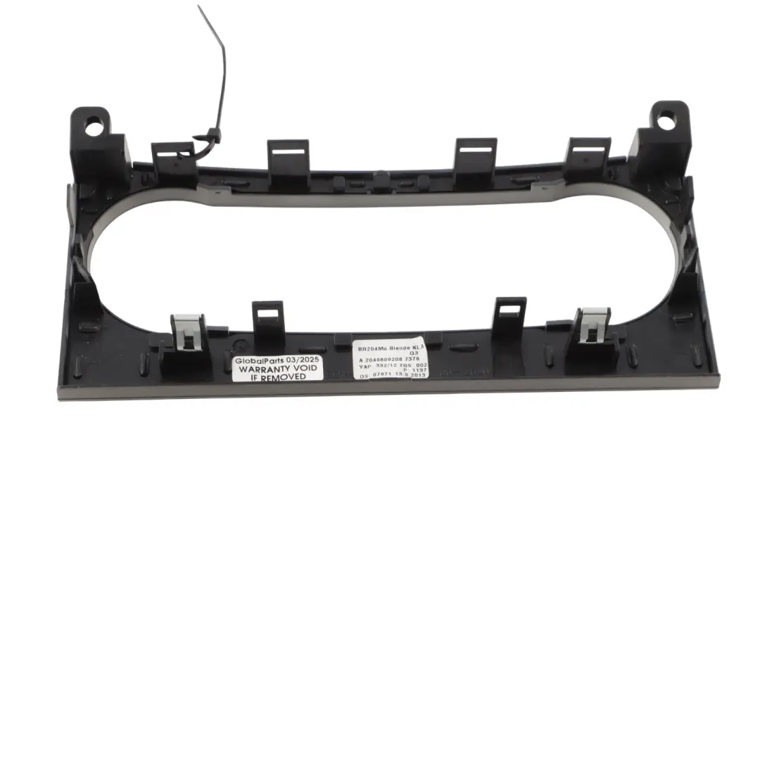 Dashboard Climate Control Trim Cover Surround Frame to Mercedes W204 with Part number A2046809208 Mercedes W204 Dashboard Climate Control Trim Cover Surround Frame - SKU A2046809208-1 - Part number A2046809208