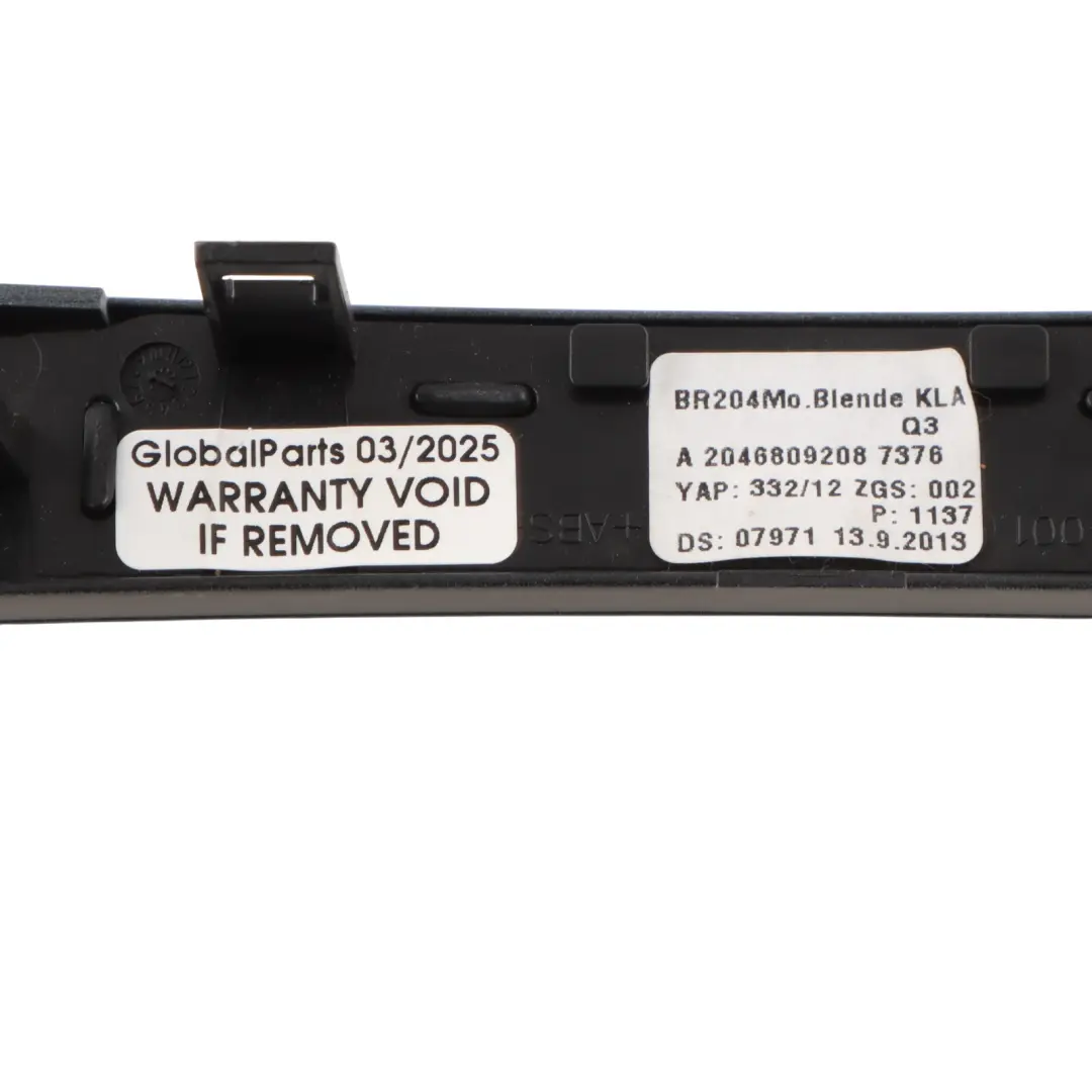 Dashboard Climate Control Trim Cover Surround Frame to Mercedes W204 with Part number A2046809208 Mercedes W204 Dashboard Climate Control Trim Cover Surround Frame - SKU A2046809208-1 - Part number A2046809208