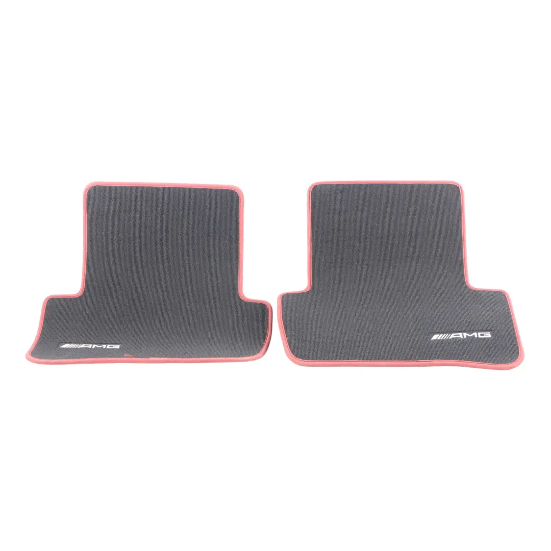 Interior Carpet Floor Mats Black Rear Set to Mercedes W204 AMG with Part number A2046844203 Mercedes W204 AMG Interior Carpet Floor Mats Black Rear Set - SKU A2046844203 - Part number A2046844203