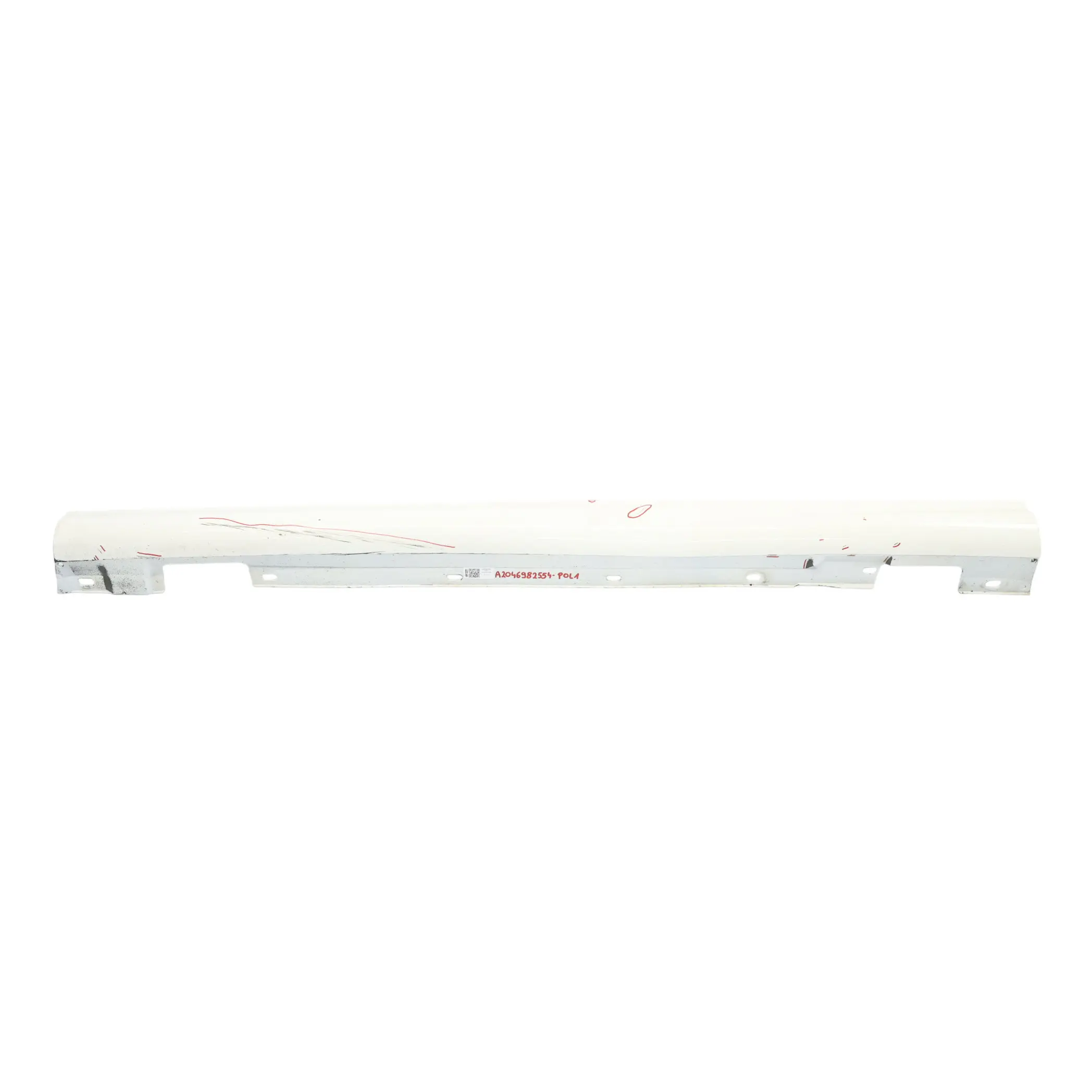 Mercedes C204 AMG Side Skirt Styling Door Sill Cover Left N/S Polar White - 149