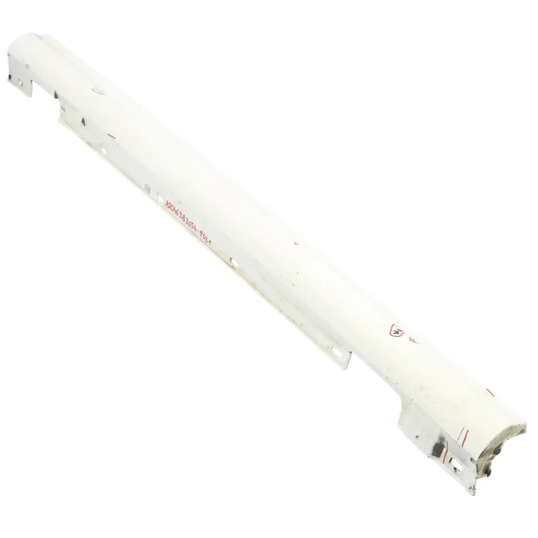 Mercedes C204 Latérale Seuil De Porte Droite AMG Styling Polar White Blanc - 149 - SKU A2046982654-POL1 - Numéro de pièce A2046982654