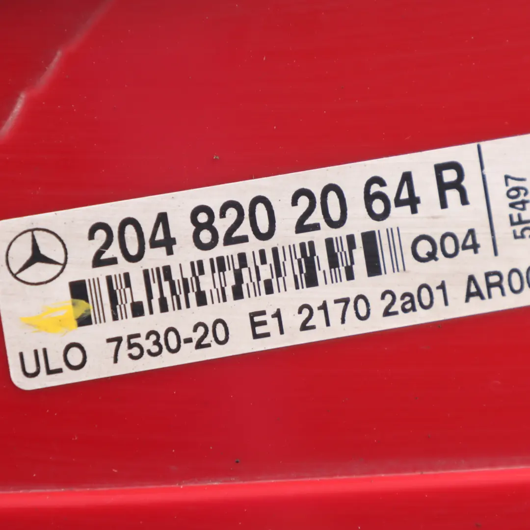 Mercedes W204 Rear Light Right O/S Tail Light Lamp Side Panel - SKU A2048202064 - Part number A2048202064