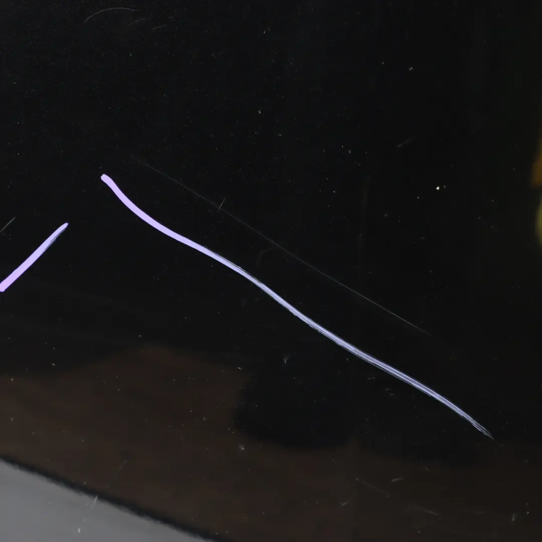 Mercedes W204 Hood Bonnet Trim Panel Obsidian Black Metallic - 197 - SKU A2048801057-OB - Part number A2048801057