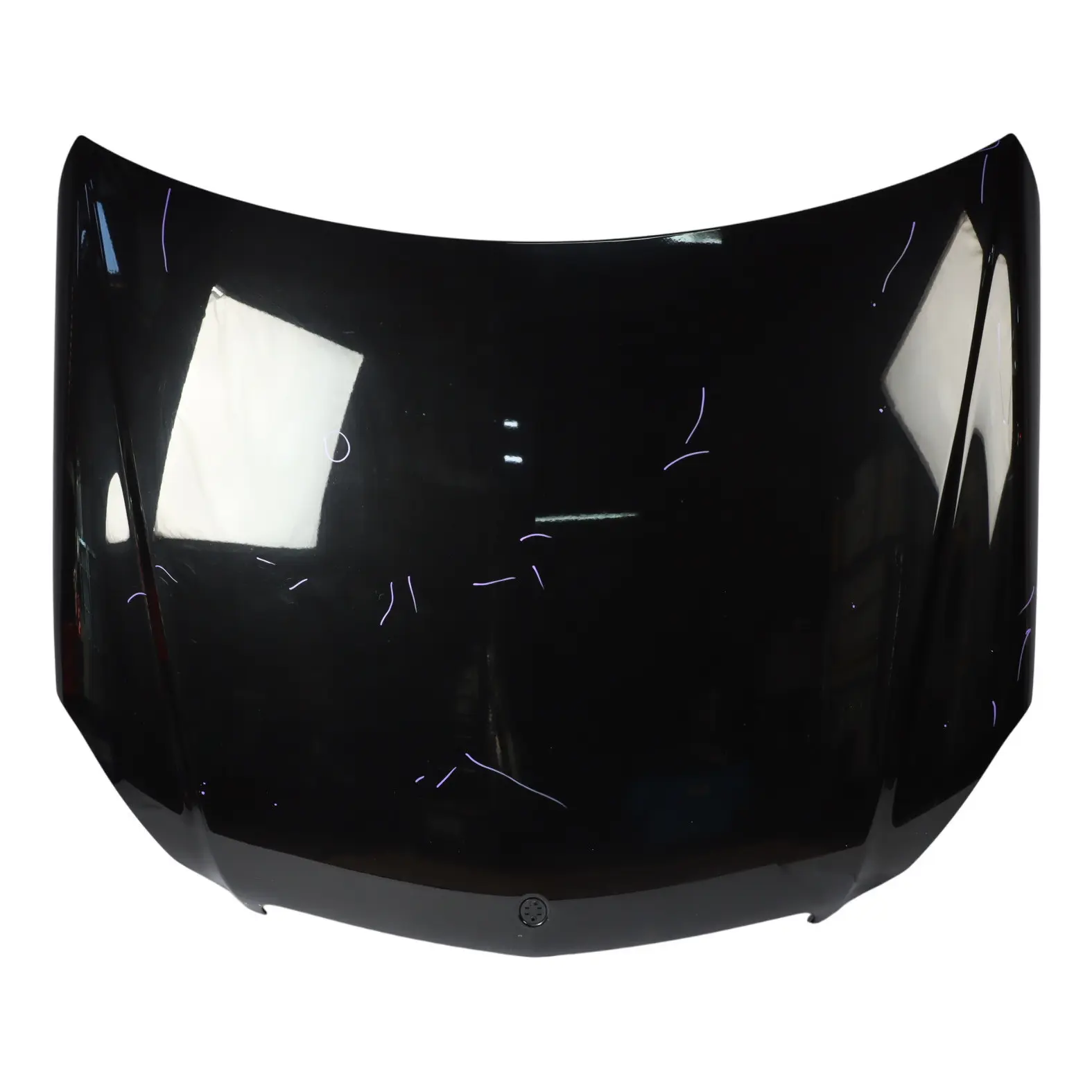 Mercedes W204 Hood Bonnet Trim Panel Obsidian Black Metallic - 197