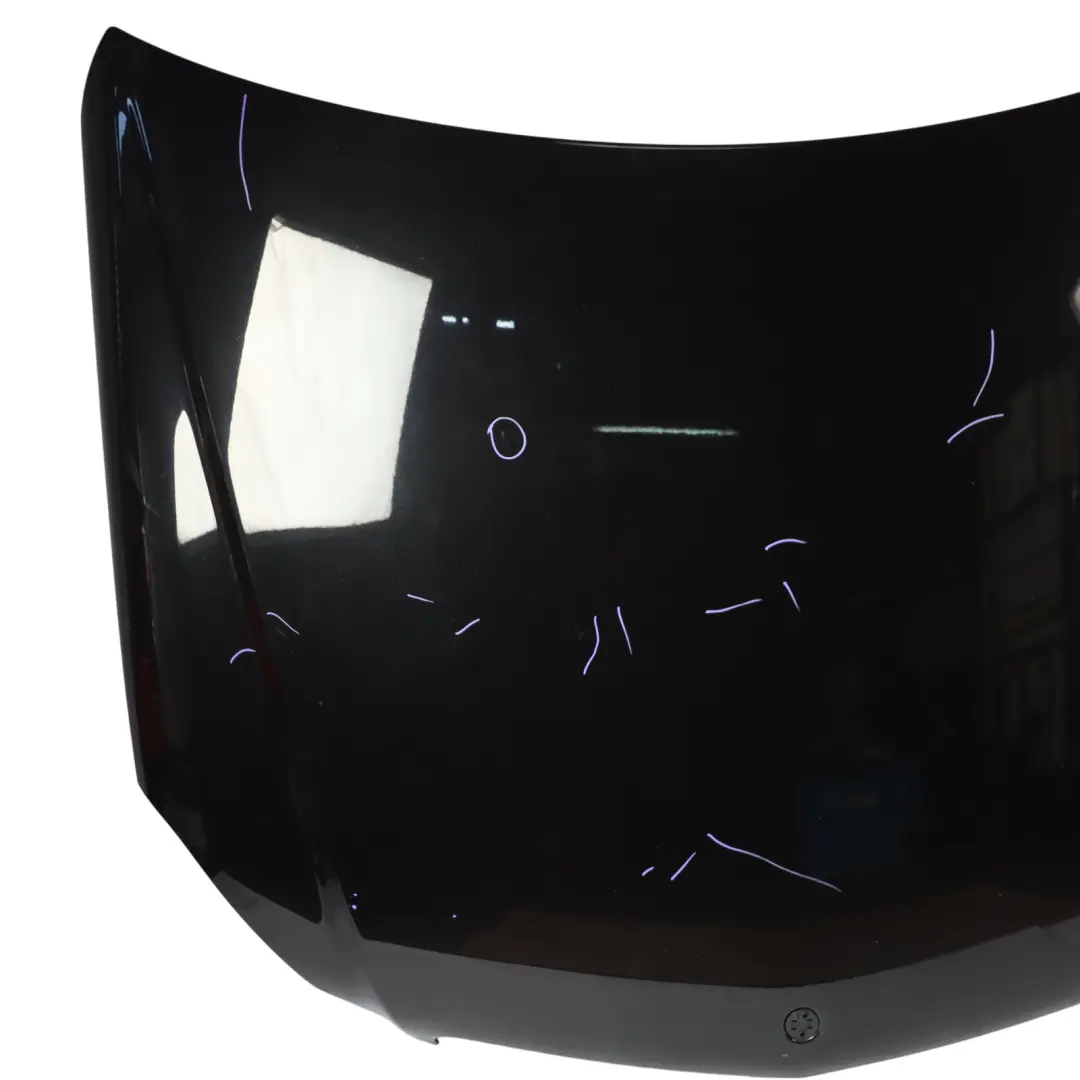 Hood Bonnet Trim Panel Obsidian Black Metallic - 197 to Mercedes W204 with Part number A2048801057 Mercedes W204 Hood Bonnet Trim Panel Obsidian Black Metallic - 197 - SKU A2048801057-OB - Part number A2048801057