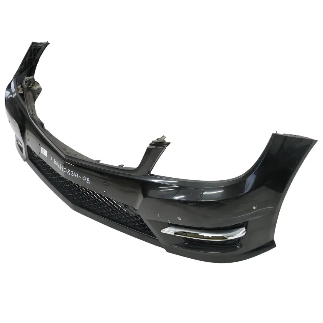Front Bumper AMG Trim Panel Cover Obsidian Black Metallic - 197 to Mercedes W204 with Part number A2048808347 Mercedes W204 Front Bumper AMG Trim Panel Cover Obsidian Black Metallic - 197 - SKU A2048808347-OB - Part number A2048808347