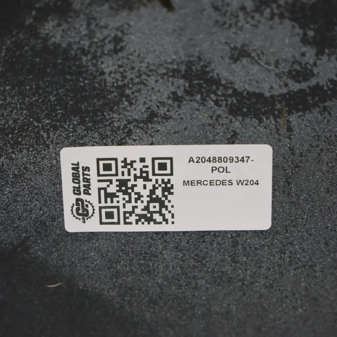 Bumper Trim Panel Covering Polar White - 149 to Mercedes W204 Rear with Part number A2048809347 Mercedes W204 Rear Bumper Trim Panel Covering Polar White - 149 - SKU A2048809347-POL - Part number A2048809347