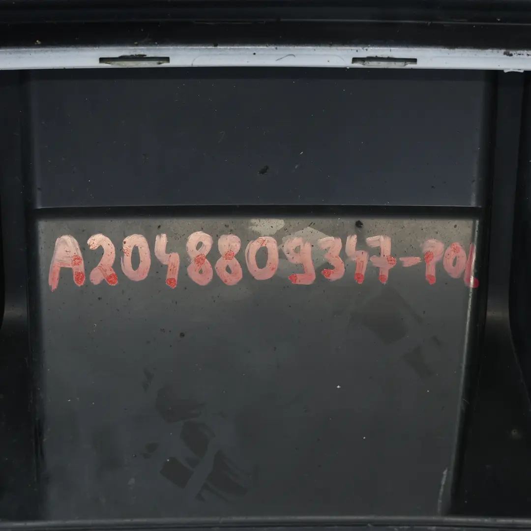 Bumper Trim Panel Covering Polar White - 149 to Mercedes W204 Rear with Part number A2048809347 Mercedes W204 Rear Bumper Trim Panel Covering Polar White - 149 - SKU A2048809347-POL - Part number A2048809347