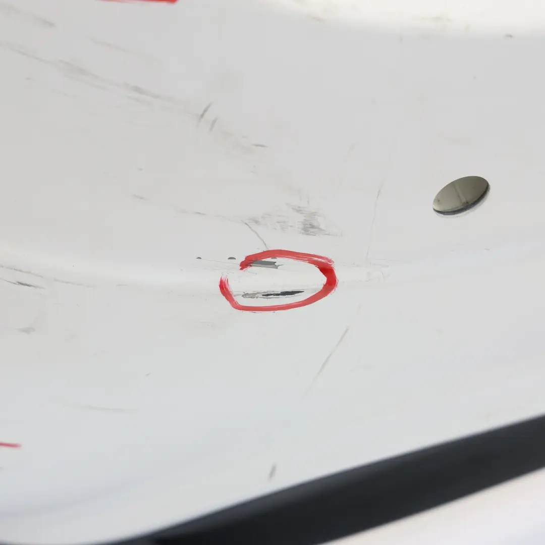 Bumper Trim Panel Covering Polar White - 149 to Mercedes W204 Rear with Part number A2048809347 Mercedes W204 Rear Bumper Trim Panel Covering Polar White - 149 - SKU A2048809347-POL - Part number A2048809347