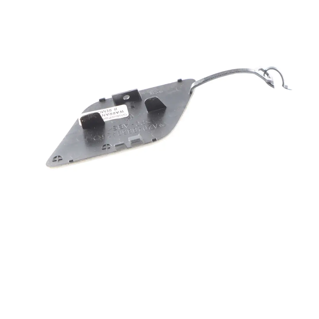 Front Bumper Towing Eye Flap Trim Cover Polar White - 149 to Mercedes S204 with Part number A2048850426 Mercedes S204 Front Bumper Towing Eye Flap Trim Cover Polar White - 149 - SKU A2048850426-POL - Part number A2048850426