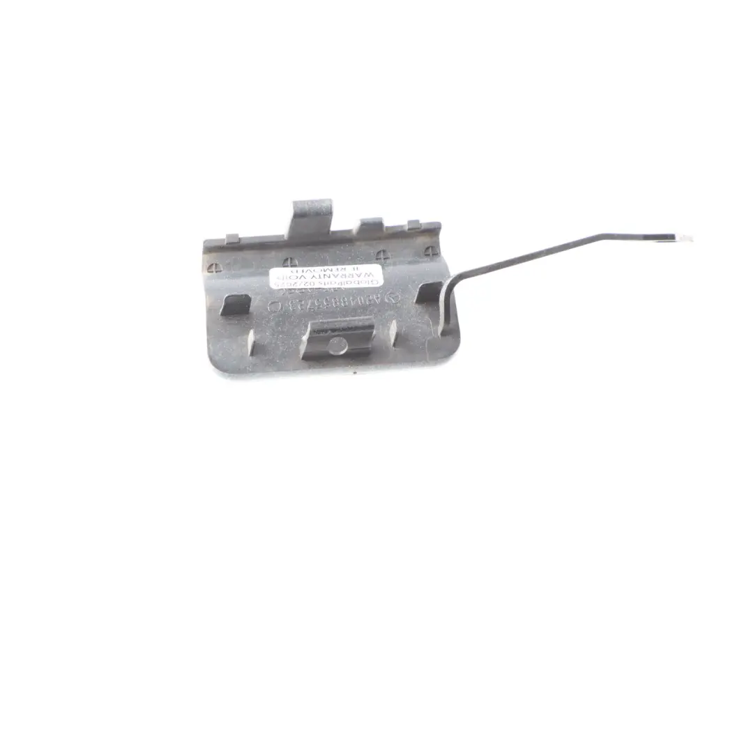 Bumper Tow Hook Cover Cap Calcite White 650 to Mercedes W204 Rear with Part number A2048855723 Mercedes W204 Rear Bumper Tow Hook Cover Cap Calcite White 650 - SKU A2048855723-CW - Part number A2048855723