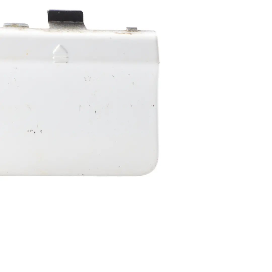 Bumper Tow Hook Cover Cap Calcite White 650 to Mercedes W204 Rear with Part number A2048855723 Mercedes W204 Rear Bumper Tow Hook Cover Cap Calcite White 650 - SKU A2048855723-CW - Part number A2048855723