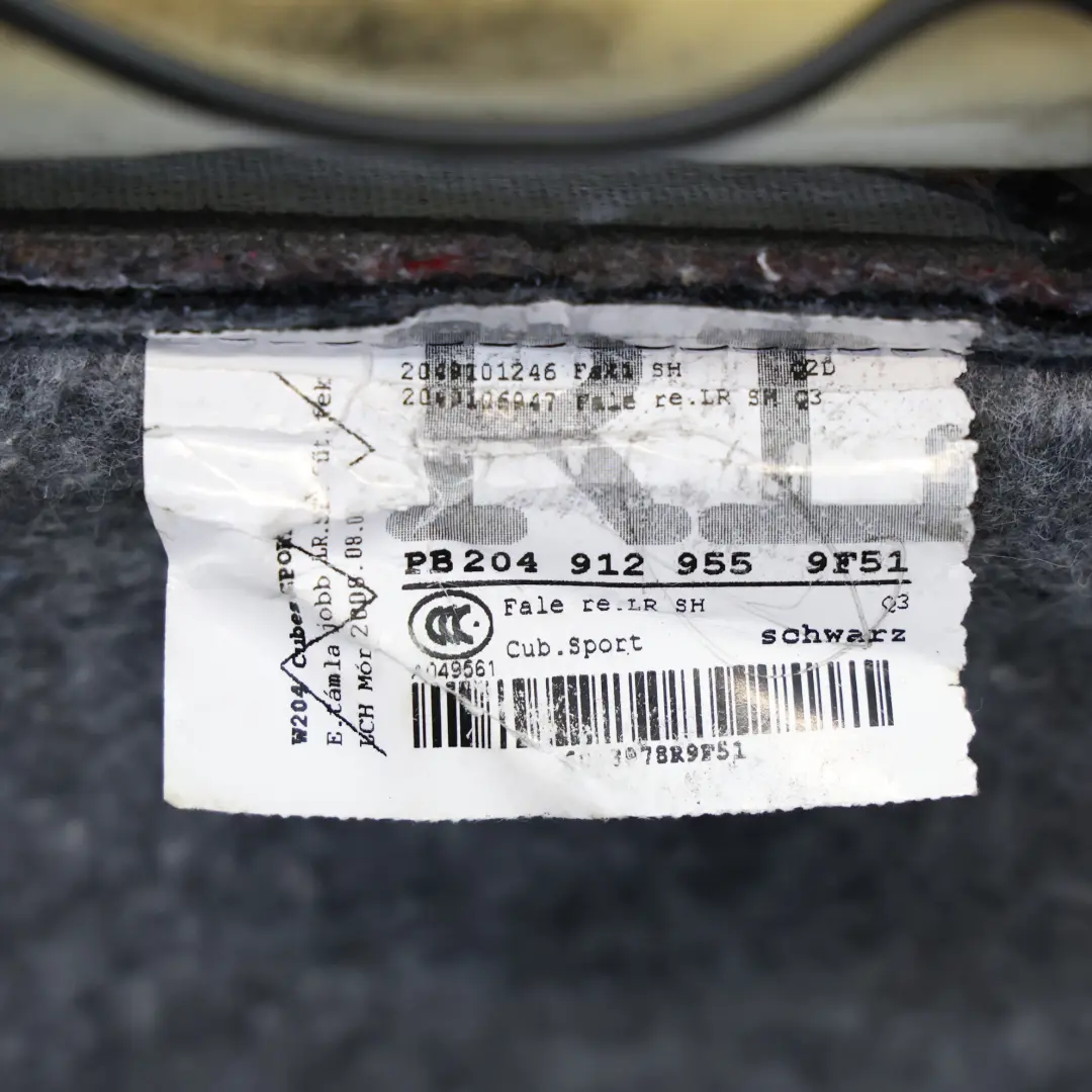 Mercedes W204 Oparcie Fotela Przód Prawo Skóra Tkanina - SKU A2049106947 - Numer Części A2049106947
