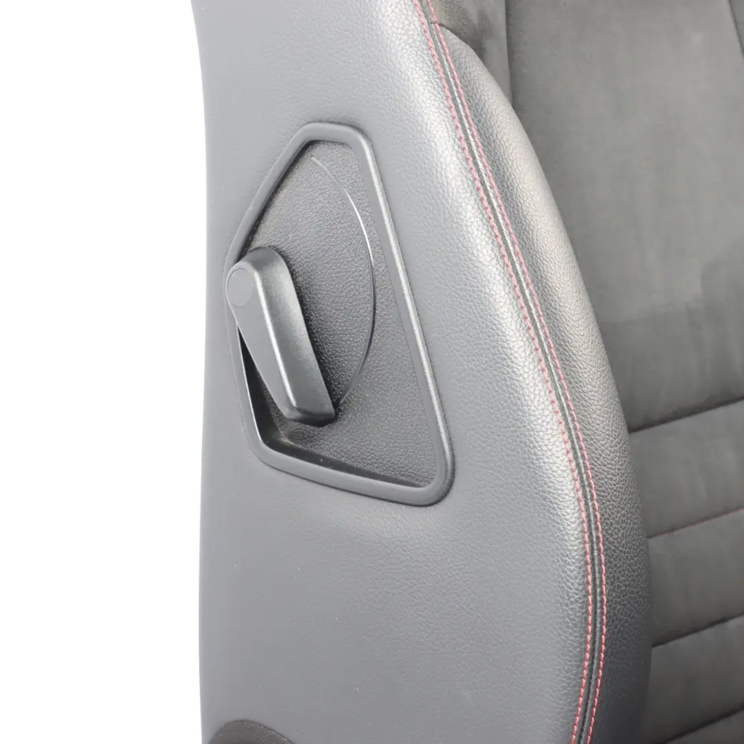 Mercedes W204 Front Left N/S Seat Black Anthracite Leather Red Stitching - SKU A2049109705-2 - Part number A2049109705