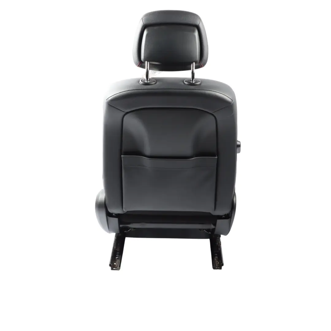 Mercedes W204 Front Left N/S Seat Black Anthracite Leather Red Stitching - SKU A2049109705-2 - Part number A2049109705
