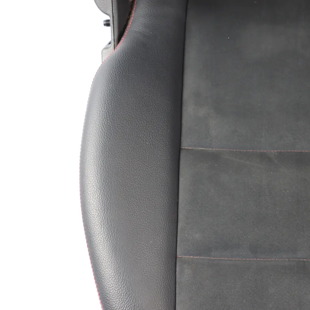 Mercedes W204 Front Left N/S Seat Black Anthracite Leather Red Stitching - SKU A2049109705-2 - Part number A2049109705