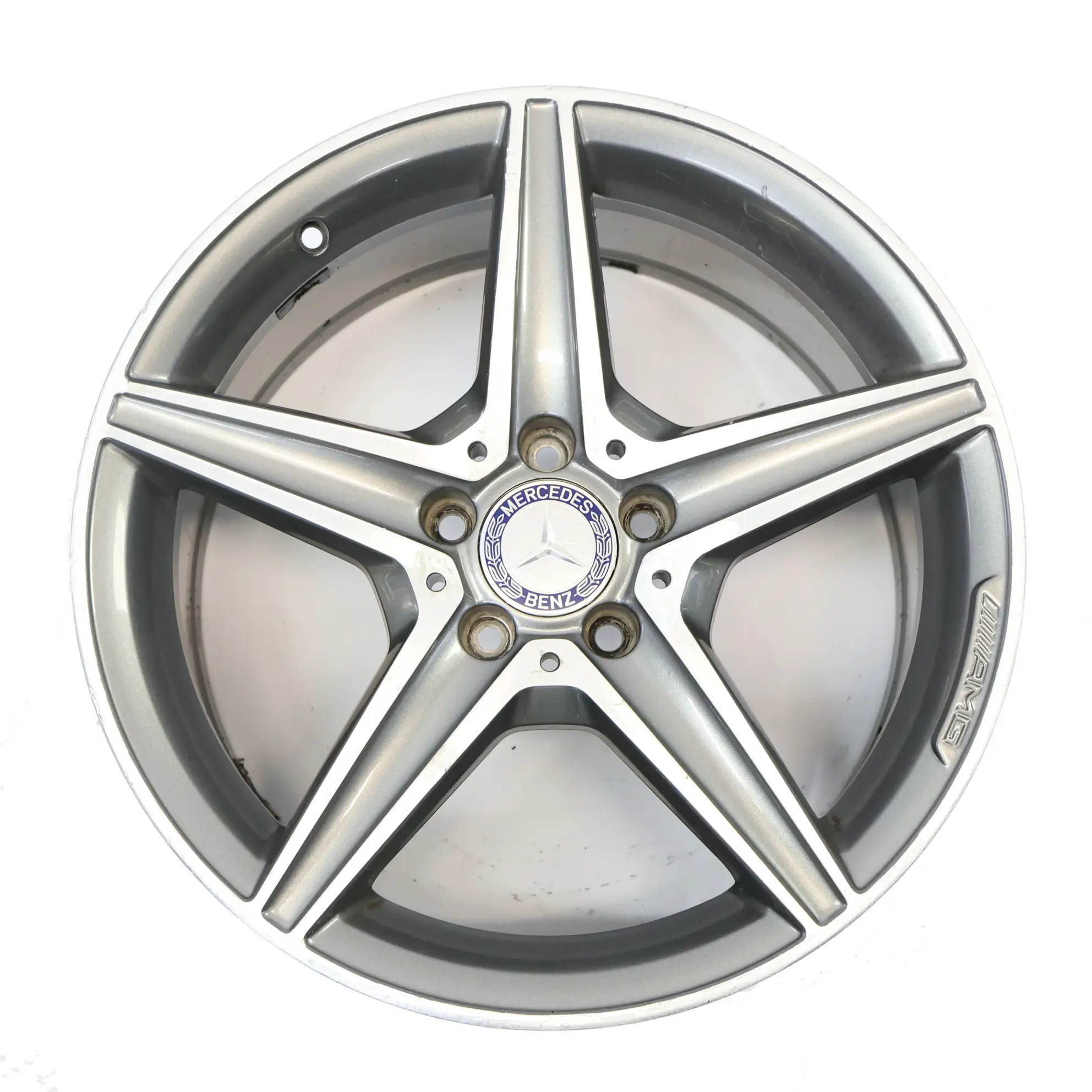 Mercedes W205 Himalaya Jante en alliage AMG grise 5 Spoke 18" 8,5J A2054011200