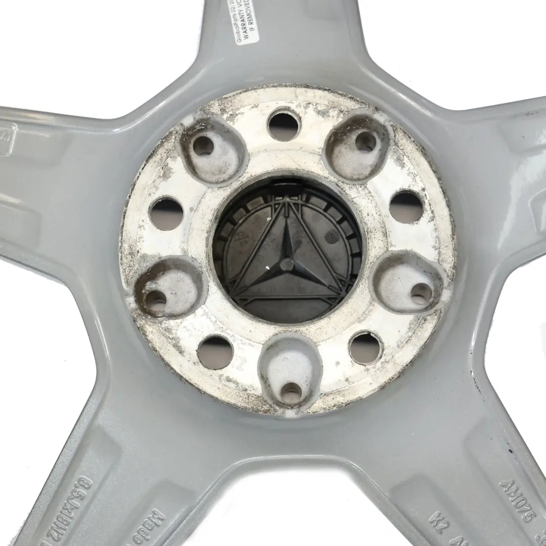 Mercedes W205 Himalaya Grey AMG Cerchio in lega 5 razze 18" 8,5J - SKU A2054011200-1 - Numero di parte A2054011200