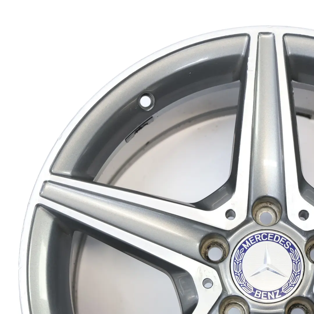 Mercedes W205 Himalaya Grey AMG Alloy Wheel Rim 5 Spoke 18" 8,5J - SKU A2054011200-1 - Part number A2054011200