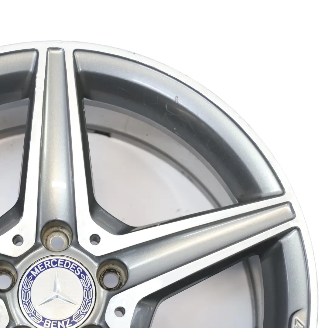 Mercedes W205 Himalaya Grey AMG Alloy Wheel Rim 5 Spoke 18" 8,5J - SKU A2054011200-1 - Part number A2054011200
