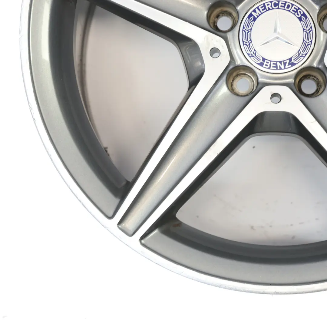 Mercedes W205 Himalaya Grey AMG Alloy Wheel Rim 5 Spoke 18" 8,5J - SKU A2054011200-1 - Part number A2054011200