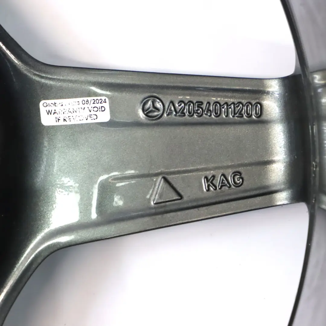 Mercedes W205 Grau AMG Leichtmetallrad Felge 5 Speichen 18" 8,5J - SKU A2054011200-2 - Teilenummer A2054011200