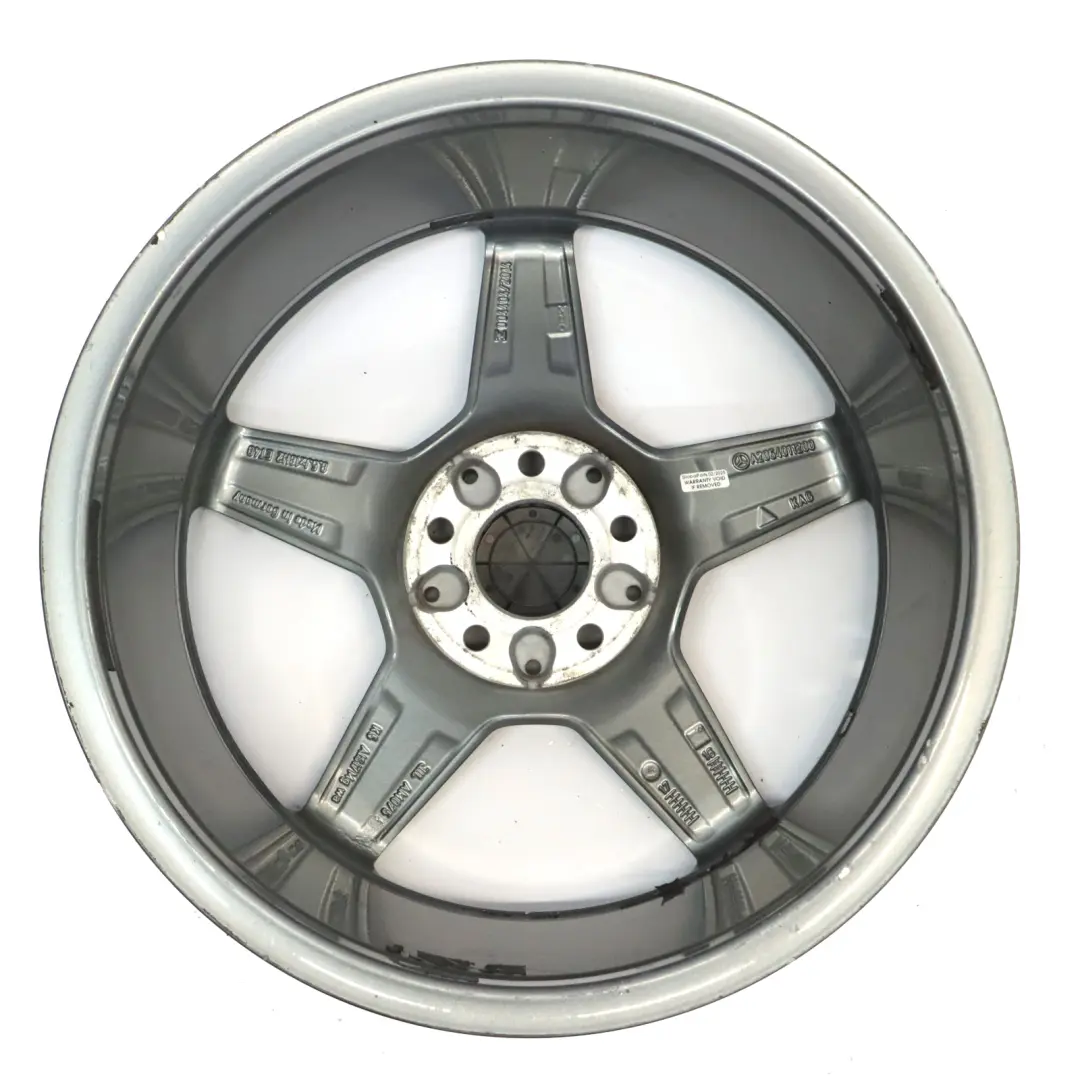 Mercedes W205 Himalaya Grey AMG Alloy Wheel Rim 5 Spoke 18" 8,5J - SKU A2054011200-4 - Part number A2054011200