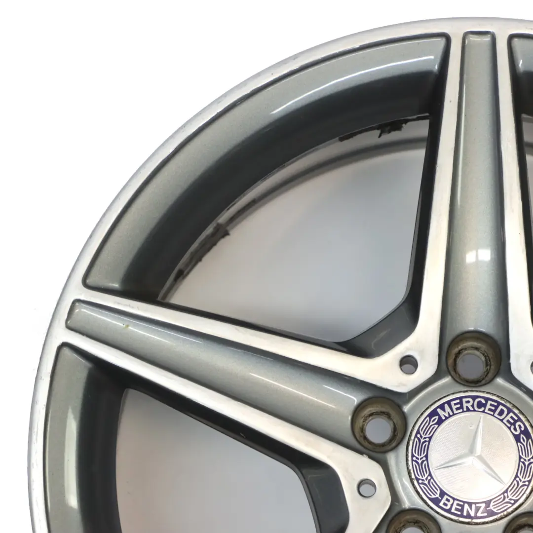Himalaya Grey AMG Alloy Wheel Rim 5 Spoke 18" 8,5J to Mercedes W205 with Part number A2054011200 Mercedes W205 Himalaya Grey AMG Alloy Wheel Rim 5 Spoke 18" 8,5J - SKU A2054011200-4 - Part number A2054011200