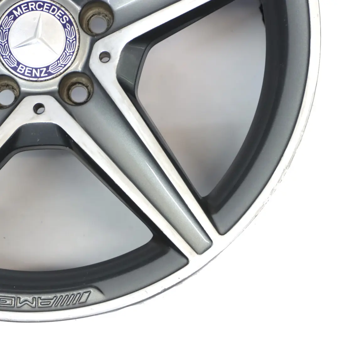 Himalaya Grey AMG Alloy Wheel Rim 5 Spoke 18" 8,5J to Mercedes W205 with Part number A2054011200 Mercedes W205 Himalaya Grey AMG Alloy Wheel Rim 5 Spoke 18" 8,5J - SKU A2054011200-4 - Part number A2054011200