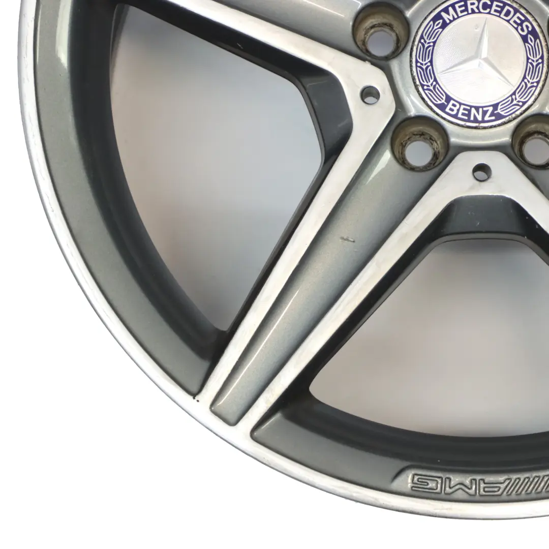 Himalaya Grey AMG Alloy Wheel Rim 5 Spoke 18" 8,5J to Mercedes W205 with Part number A2054011200 Mercedes W205 Himalaya Grey AMG Alloy Wheel Rim 5 Spoke 18" 8,5J - SKU A2054011200-4 - Part number A2054011200