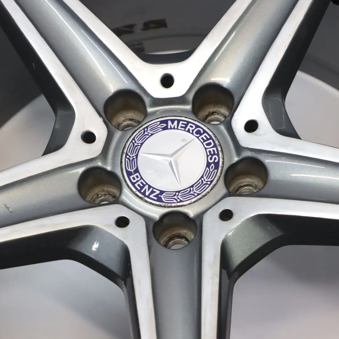 Himalaya Grey AMG Alloy Wheel Rim 5 Spoke 18" 8,5J to Mercedes W205 with Part number A2054011200 Mercedes W205 Himalaya Grey AMG Alloy Wheel Rim 5 Spoke 18" 8,5J - SKU A2054011200-4 - Part number A2054011200