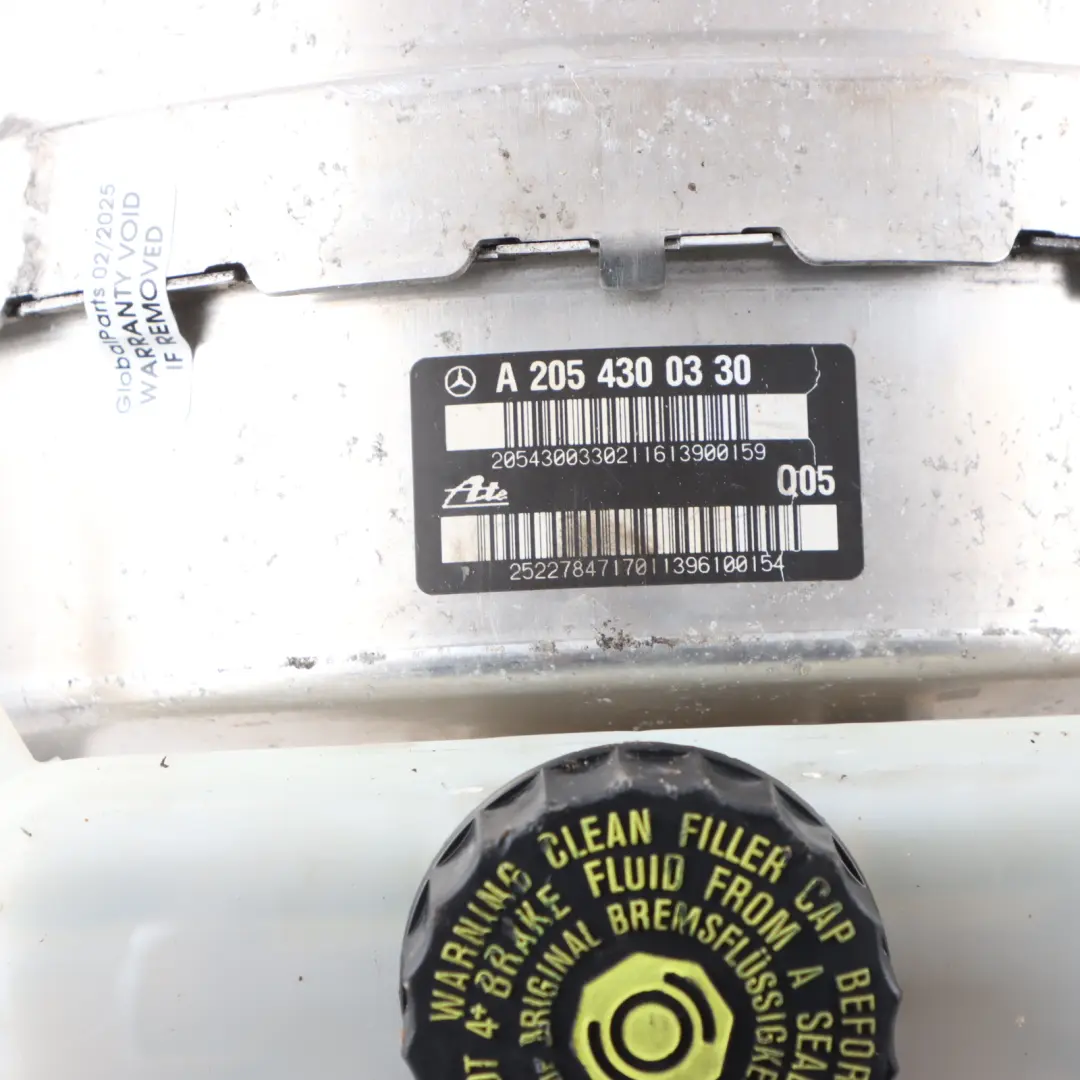 Mercedes W205 Servofreno Booster Cilindro Principal Módulo Frenado - SKU A2054300330 - Número de pieza A2054300330