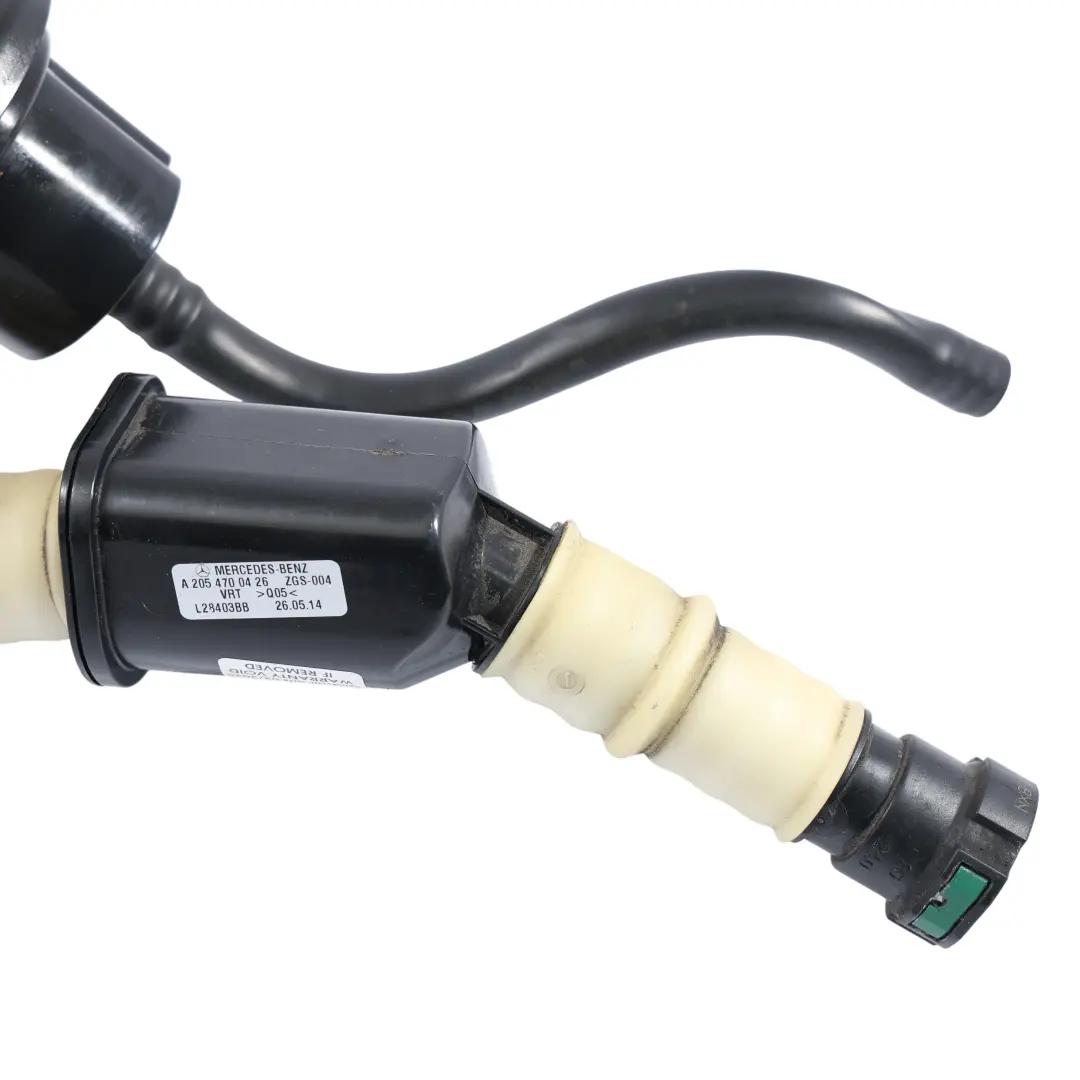 Filler Neck Pipe Hose Line to Mercedes W205 Diesel Fuel Tank with Part number A2054700426 Mercedes W205 Diesel Fuel Tank Filler Neck Pipe Hose Line - SKU A2054700426 - Part number A2054700426