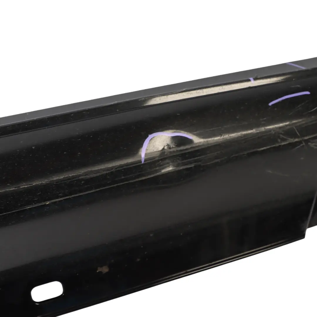 Mercedes W205 Seitenschweller rechts Türschwellerabdeckung Obsidian Schwarz 197 - SKU A2056981454-OB - Teilenummer A2056981454