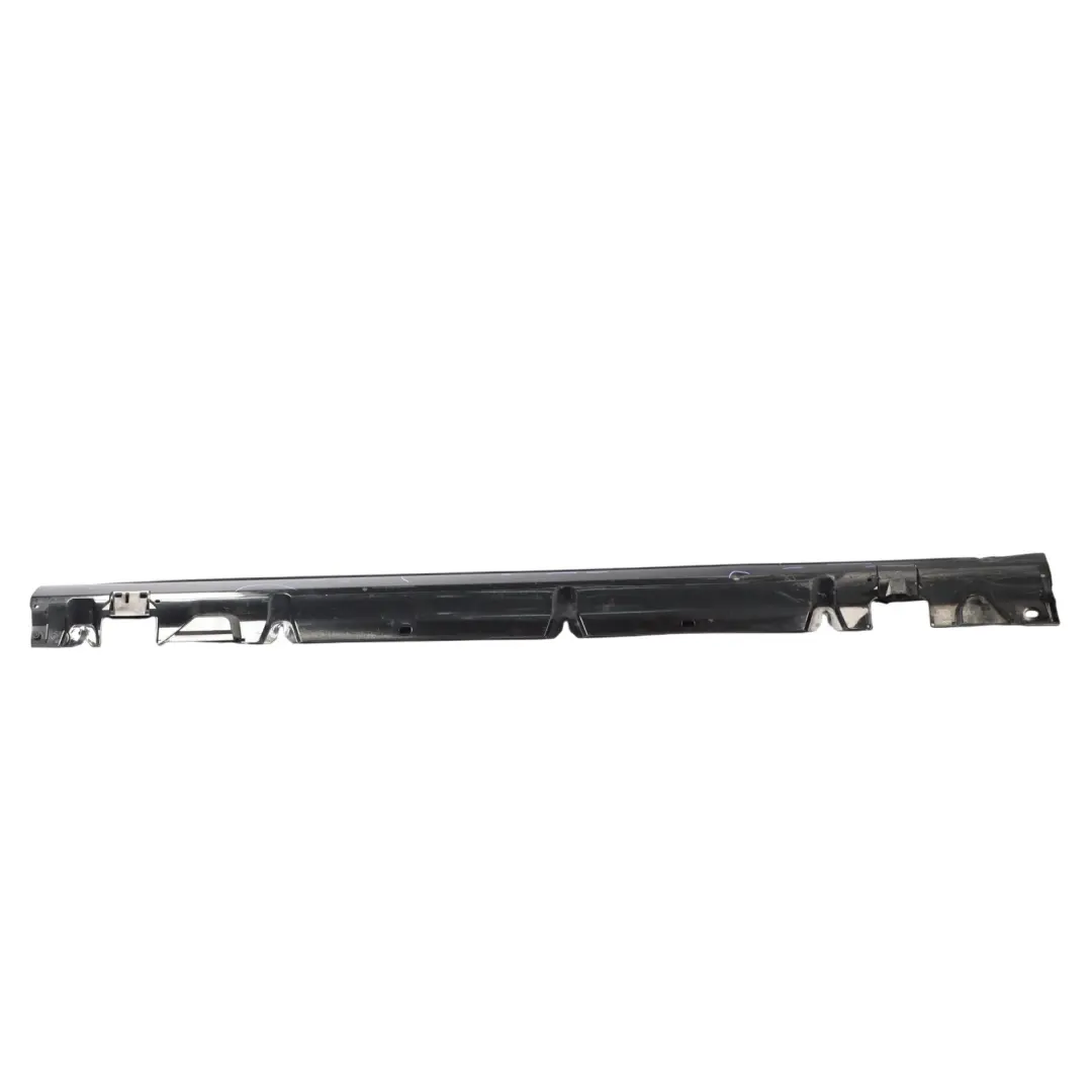 Mercedes W205 Side Skirt Right O/S Door Sill Cover Obsidian Black Metallic - 197 - SKU A2056981454-OB - Part number A2056981454