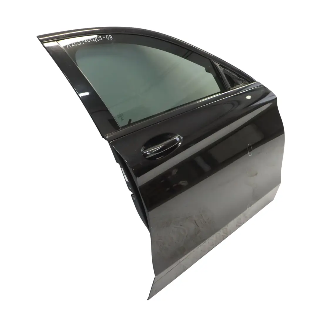 Mercedes W205 Door Front Right O/S Obsidian Black Metallic - 197 - SKU A2057200205-OB - Part number A2057200205