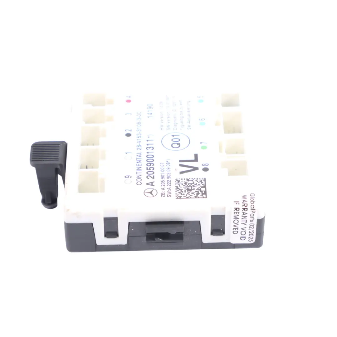 Module De Porte Avant Gauche Unité De Commande ECU pour Mercedes W205 à propos du numéro de pièce A2059001311 Mercedes W205 Module De Porte Avant Gauche Unité De Commande ECU - SKU A2059001311 - Numéro de pièce A2059001311