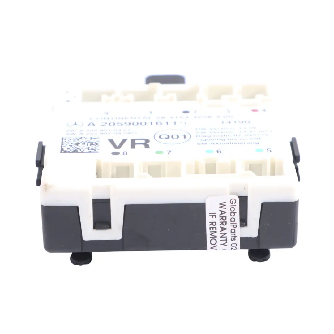 Modulo Porta Anteriore Destra Unità Di Controllo ECU per Mercedes W205 con numero di parte A2059001611 Mercedes W205 Modulo Porta Anteriore Destra Unità Di Controllo ECU - SKU A2059001611 - Numero di parte A2059001611